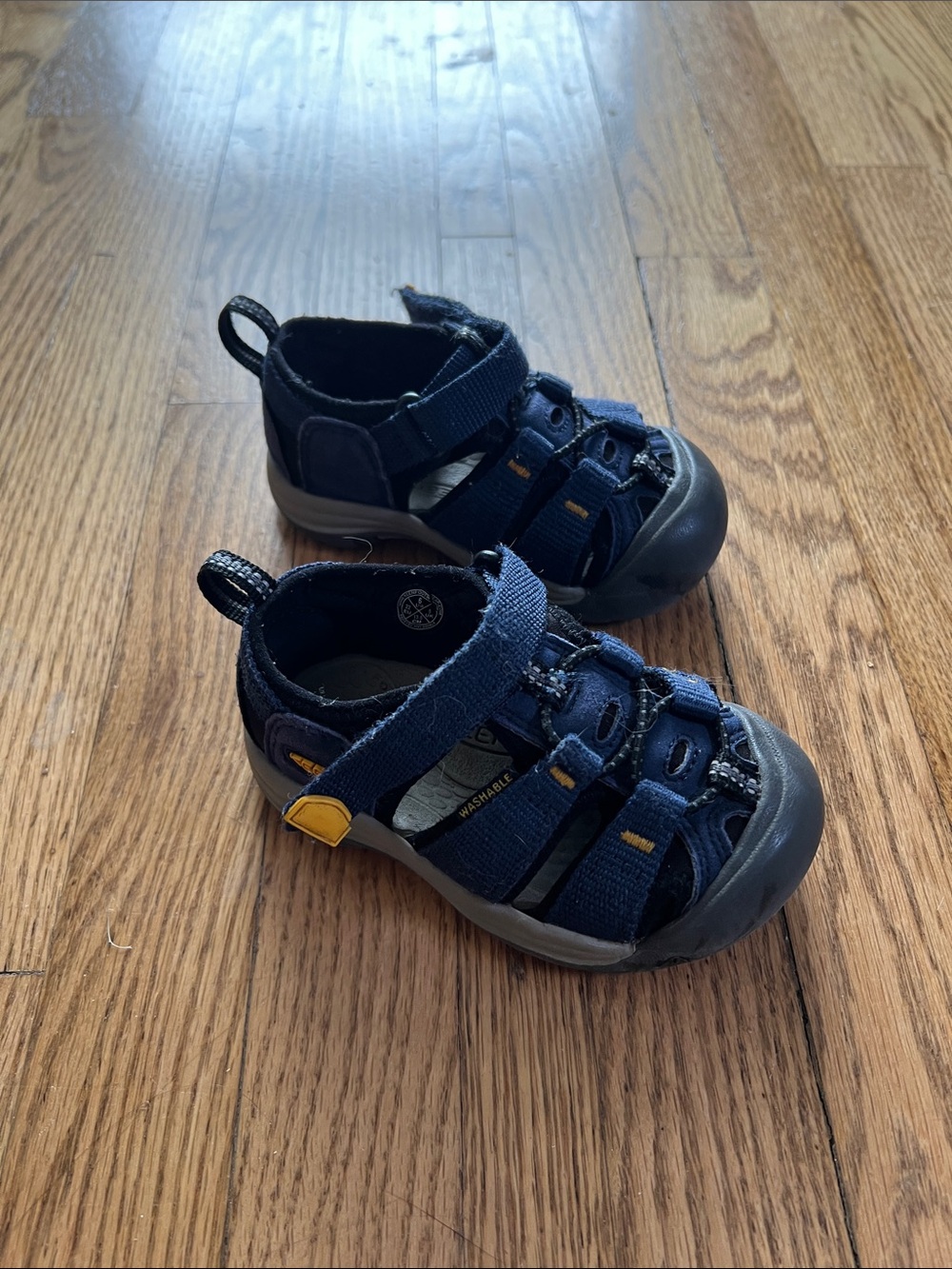 Keen Navy Blue and Yellow Toddler Closed-Toe Sandals